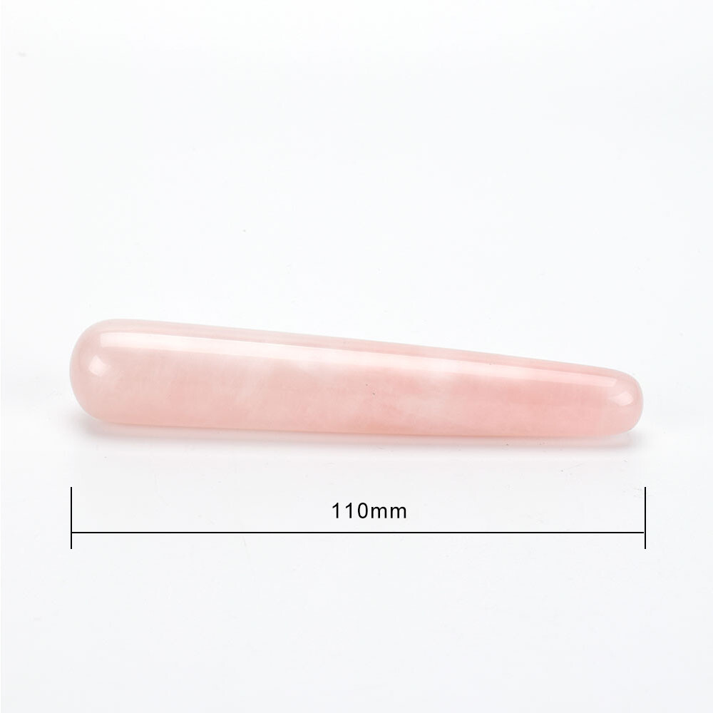 1PC 110 mm Natural Rose Quartz yoni wands gemstone pleasure wand Kegel Exercise
