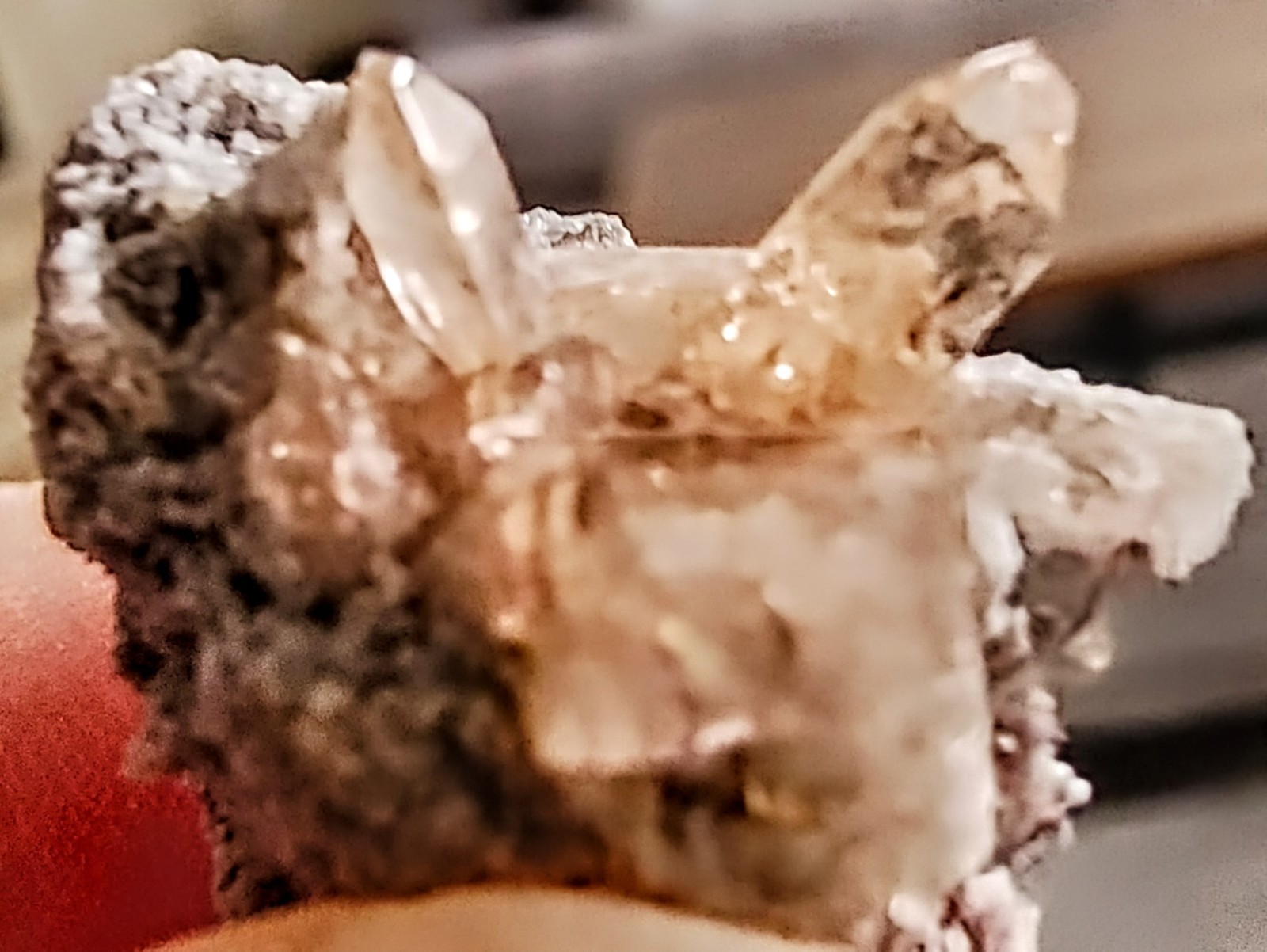 NATURAL GEM TOPAZ ON MATRIX MINI CRYSTAL CLUSTER