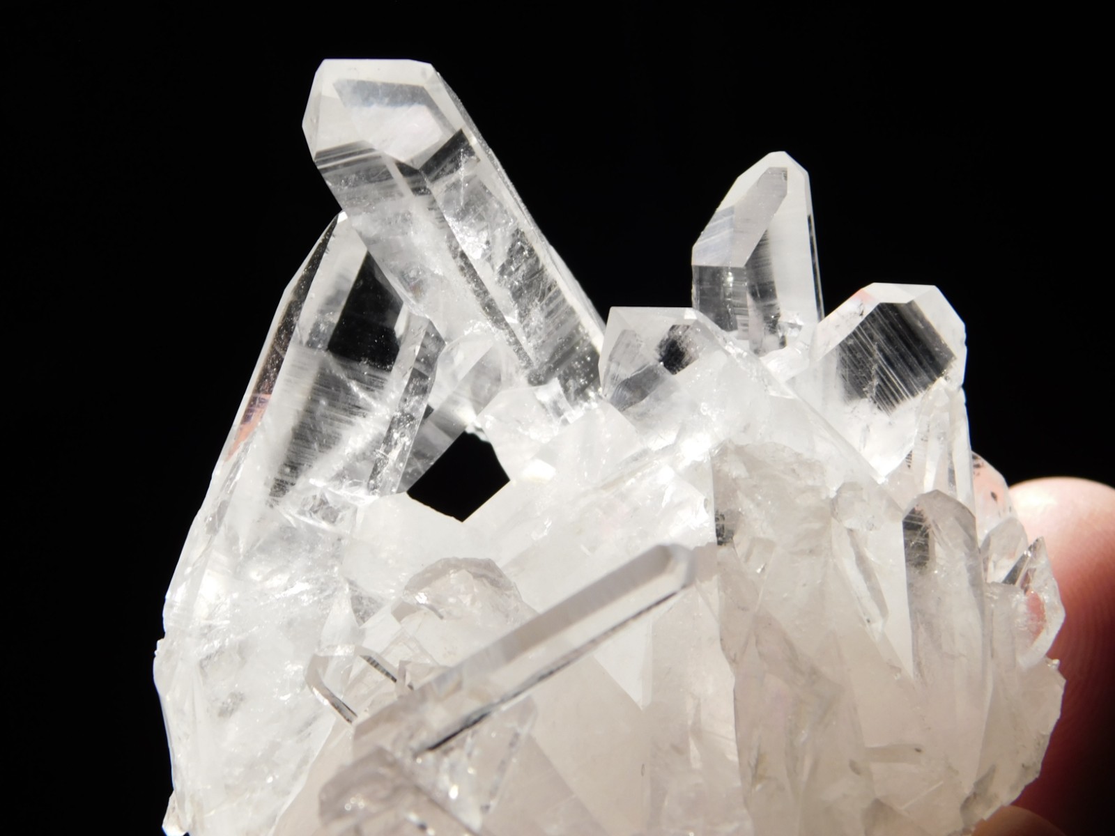 TRANSLUCENT Quartz Crystal Cluster From Collier Creek ARKANSAS 107gr
