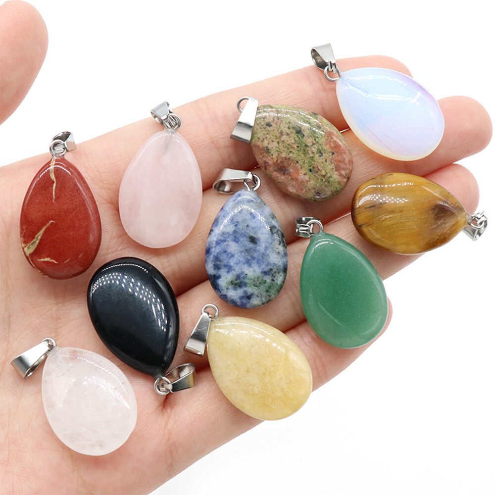 1PC Crystal Star Fan Flower Triangle Shape Pendant Beads Jewelry Making Necklace