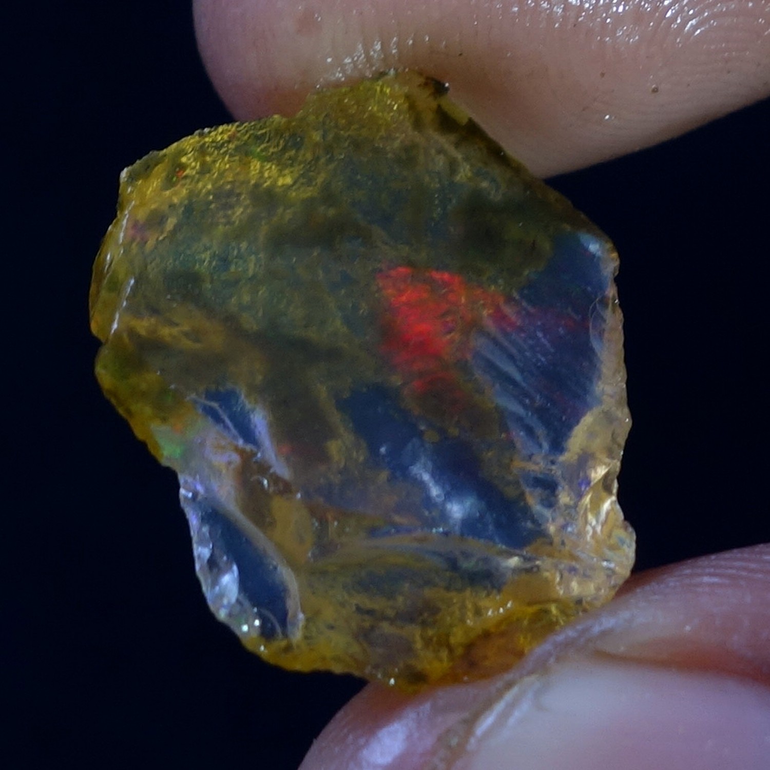 Ethiopian Oil Specimen Crystal Opal Welo Fire Flashy Opal Jewelry Making Supply
