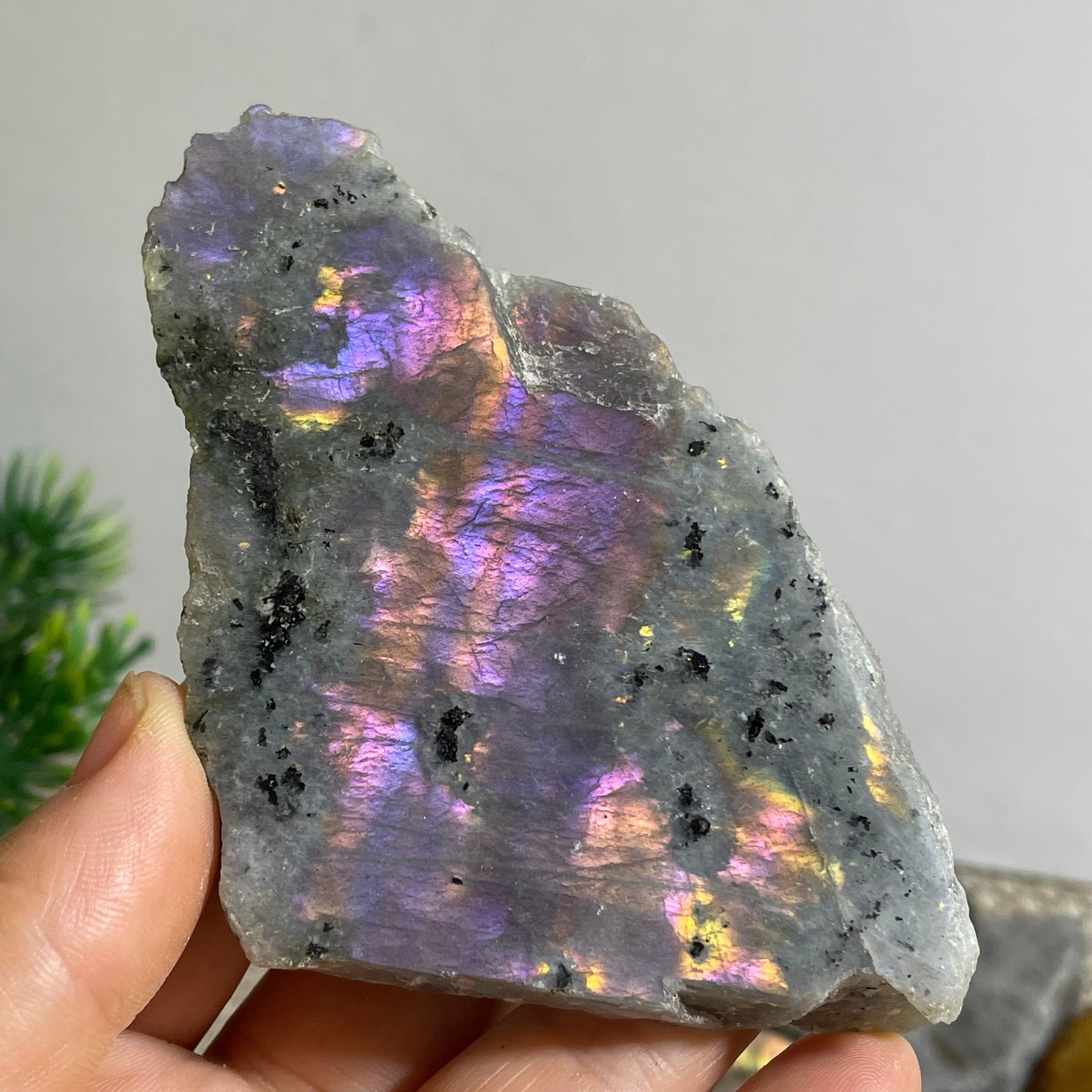 Natural Labradorite Crystal gemstone rough original Specimen 102g