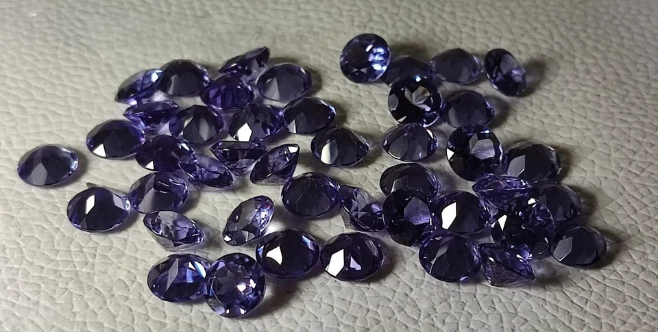 7×7 MM (10 Pcs) Natural Color Change Alexandrite Certified Loose Gemstone Lot