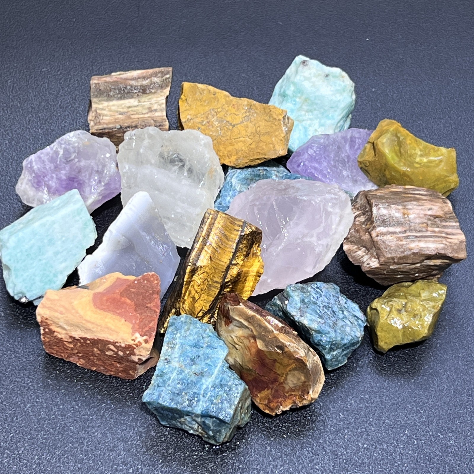 Assorted Rough Stone Crystal Mineral Mix Natural Genuine Specimens