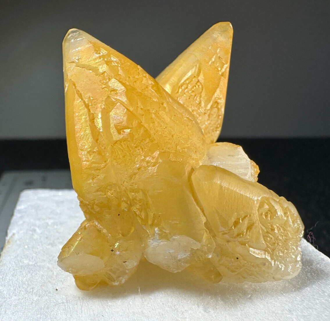 ➤ 2-1/2 Inch IRIDESCENT CALCITE CRYSTAL CLUSTER – Shelbyville Indiana VIDEO➤577