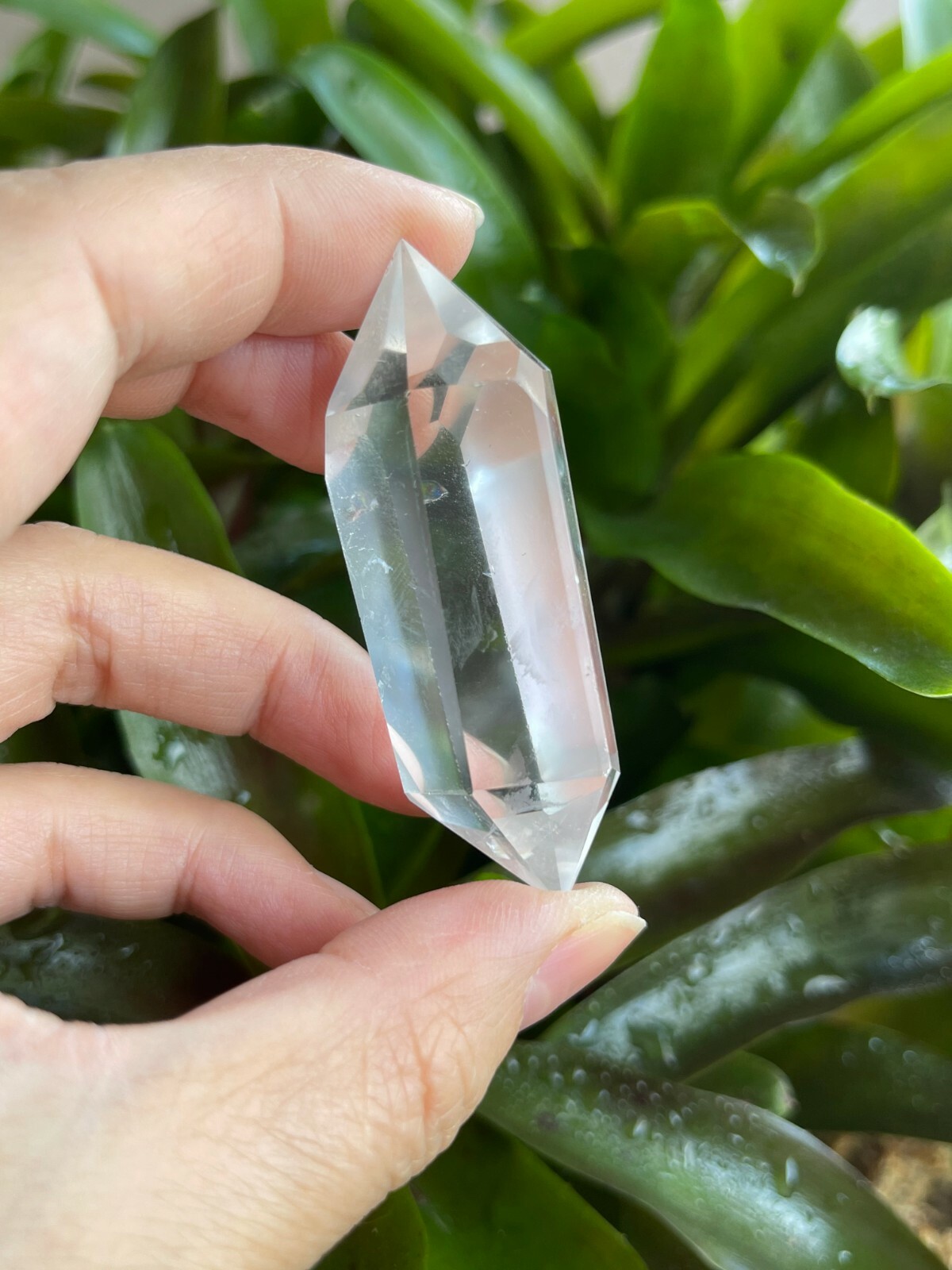 Premium Clear Quartz Six-Sided Polished Double Terminated Points, Pick A Weight