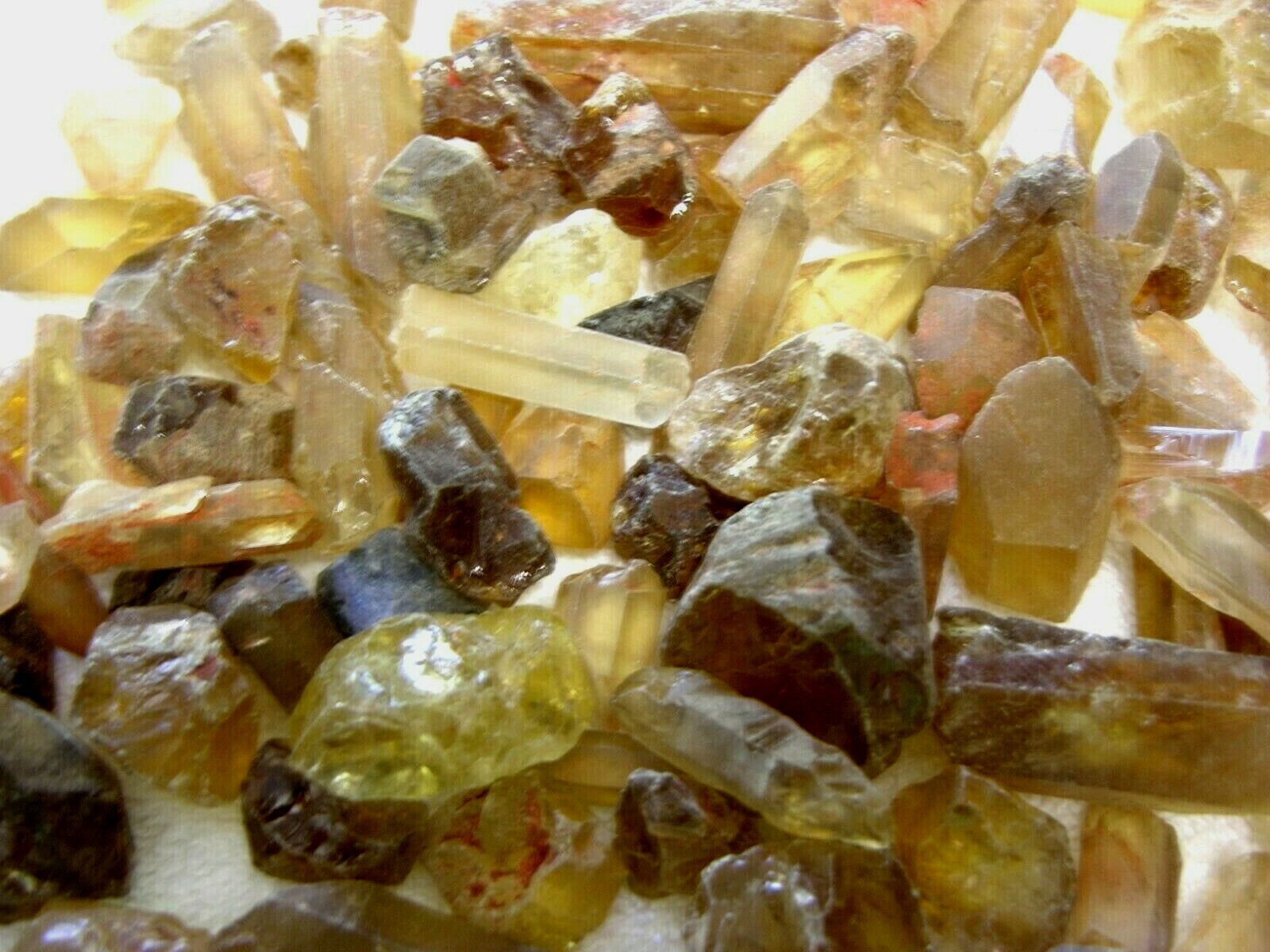 Citrine crystal Congo,Africa all natural 1/4 pound lot 1/2-2 inch 5 plus pieces