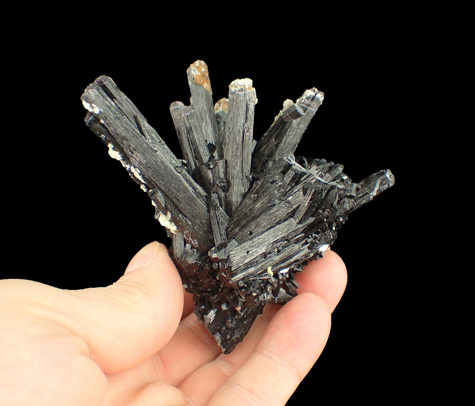 TOURMALINE with UV Hyalite 8,6 x 7,0 x 4,7 cm NAMIBIA 12727