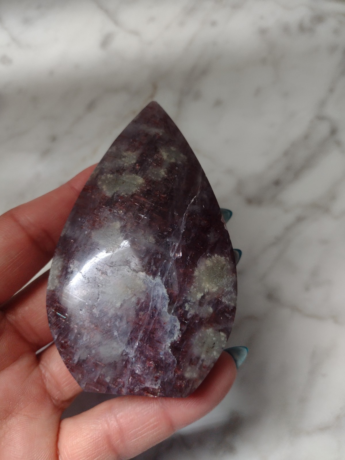 Bloodshot Iolite With Sunstone Teardrop Sun Stone Free Form Crystal Stone C