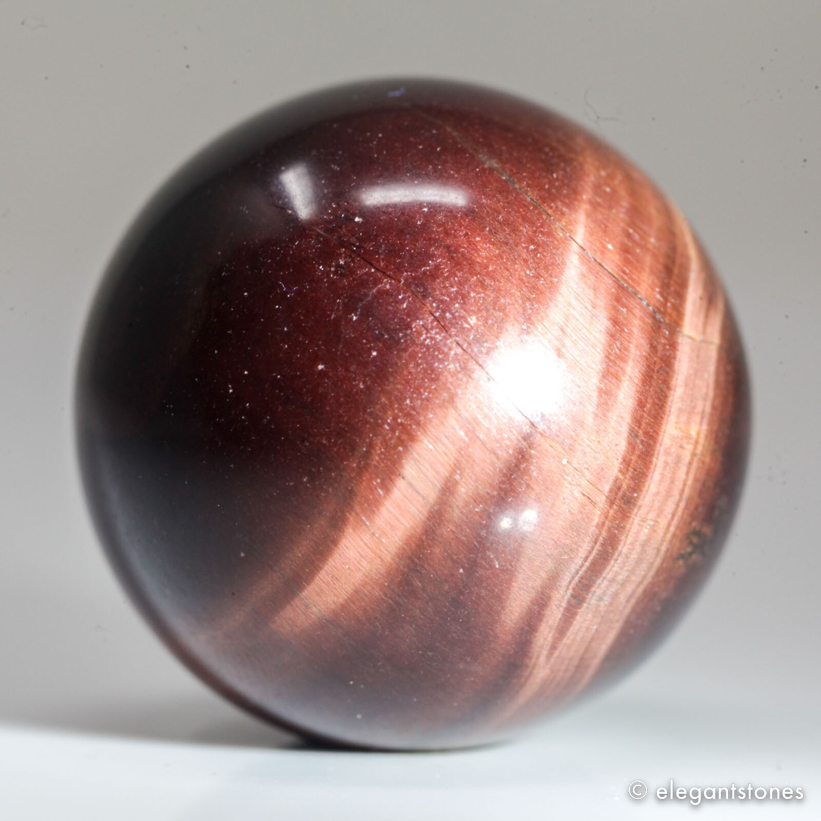 25g26mm Red Tiger Eye Sphere Crystal Ball Natural Quartz Healing Gemstone Chakra