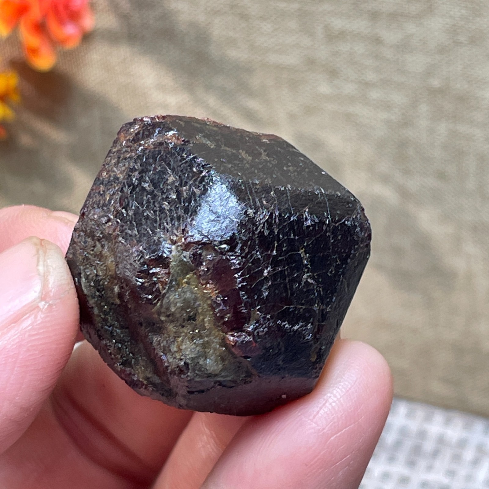 Top Red Garnet Crystal gemstone rough stone mineral specimen 38g A13