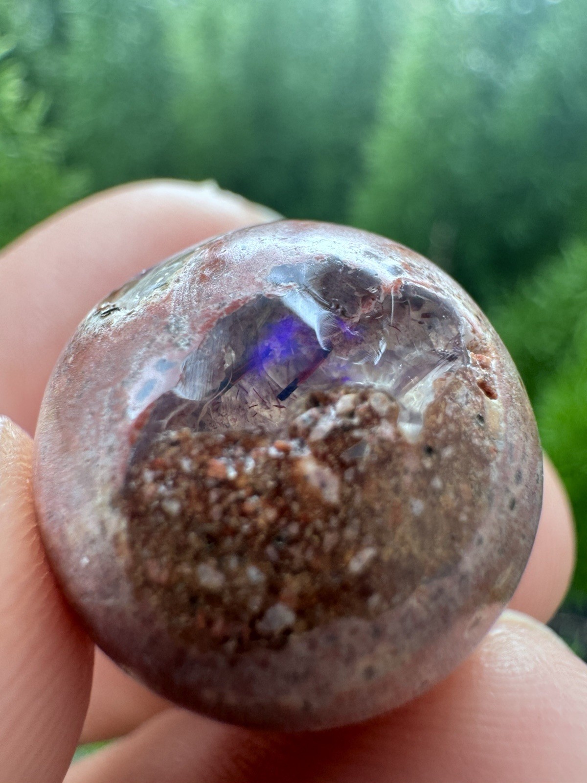Mexican Cantera Boulder Opal Polished Matrix Sphere Orb Ball 18mm