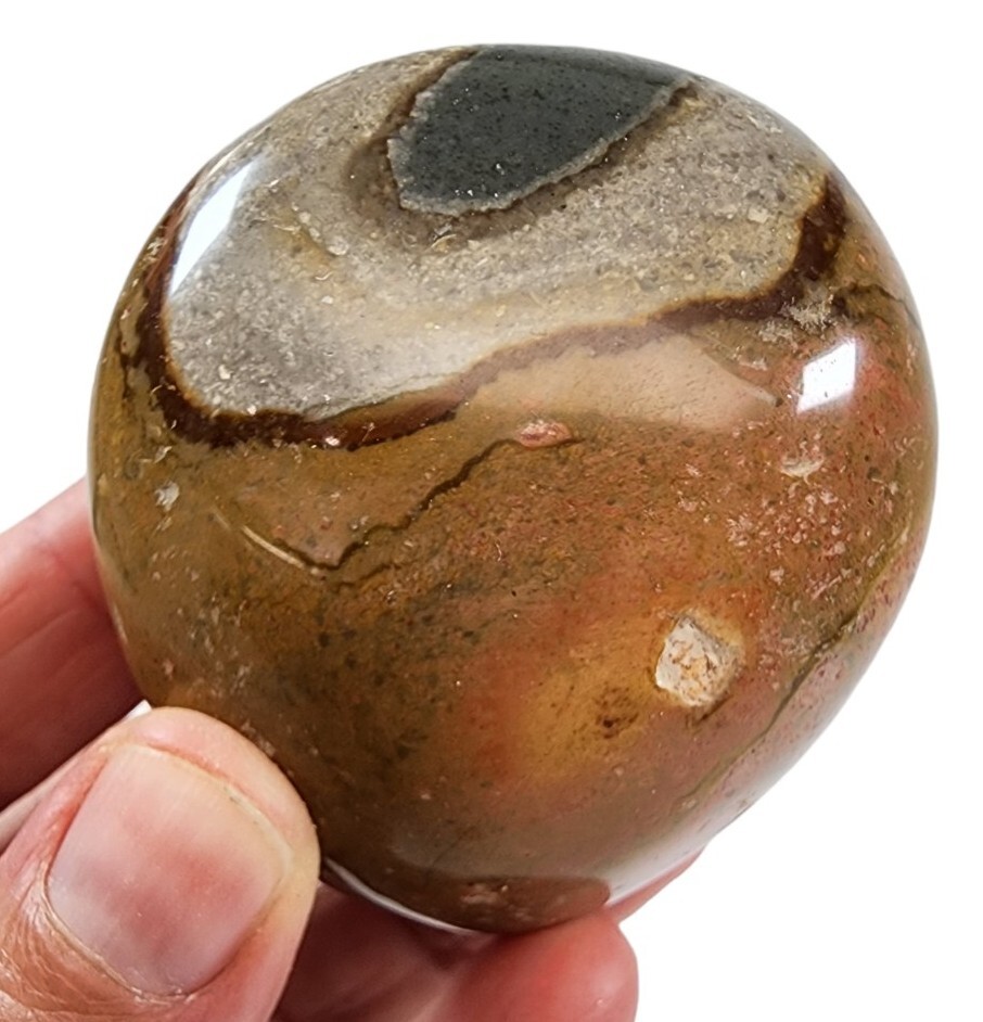 Polychrome Jasper Polished Pebble Madagascar 112 grams