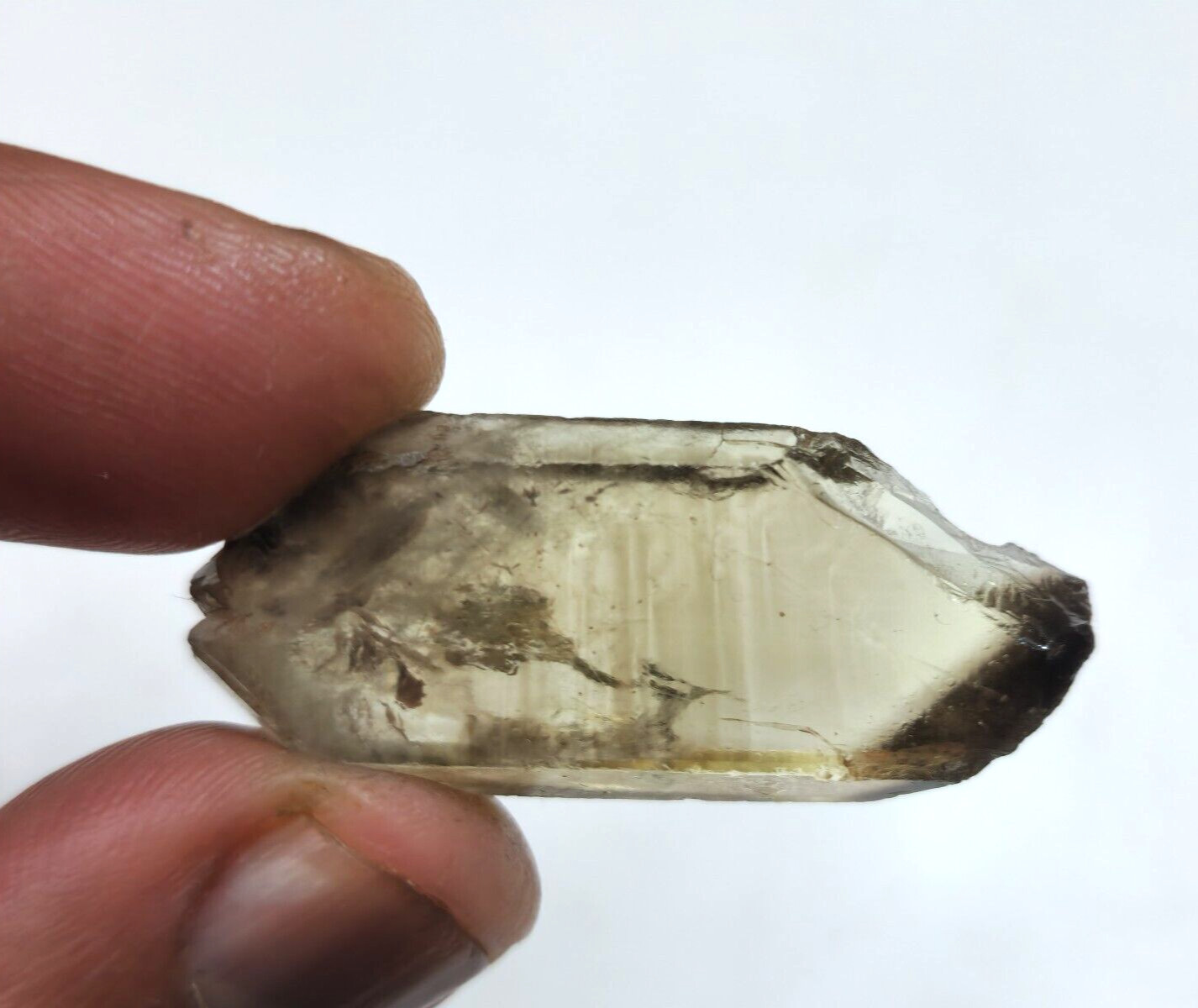 Beautiful Lemon Bio Quartz Raw 57 Crt 41x18x8 MM Loose Gemstone For Jewelry