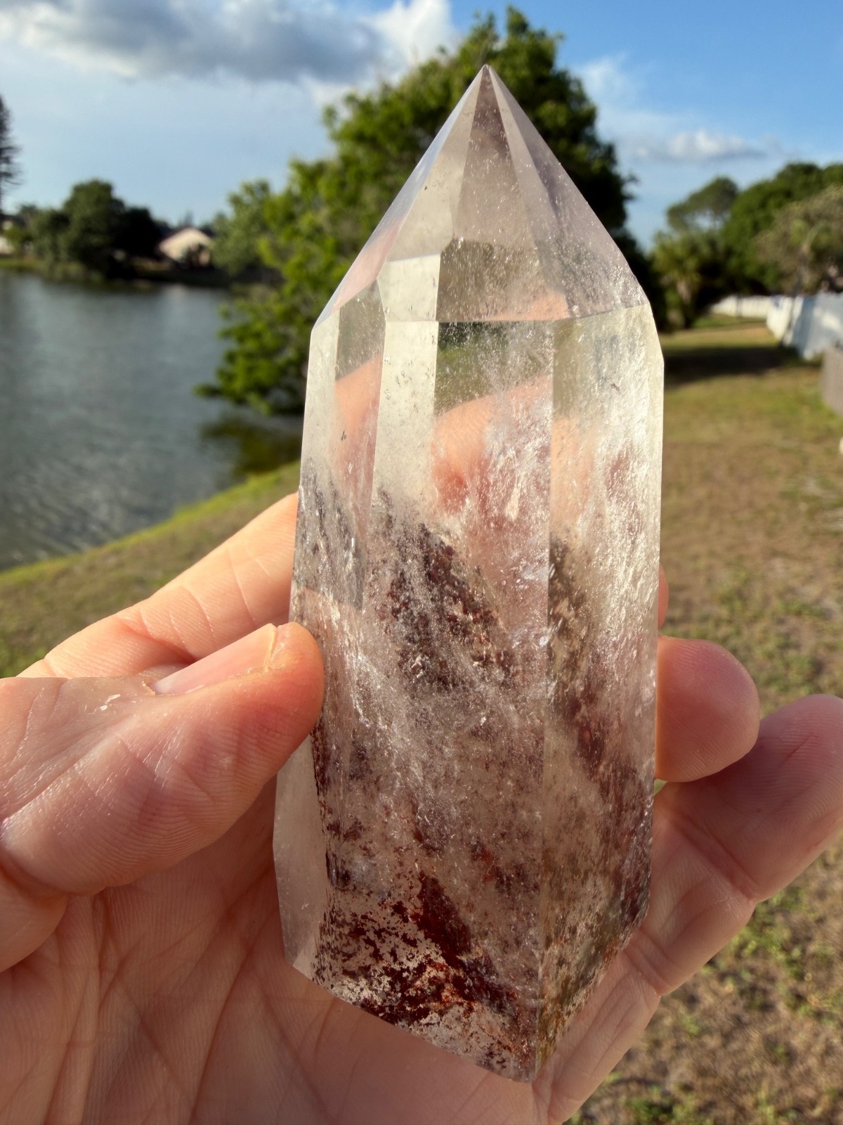Garden Quartz Tower Crystal Point Gemstone 3.75″ 211 grams