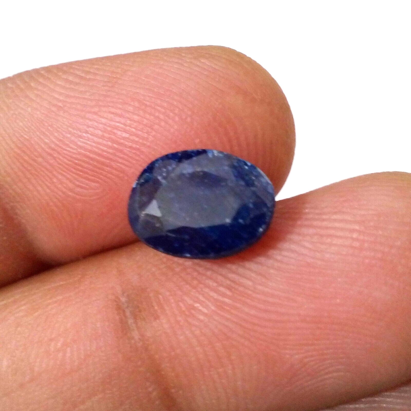 Stunning Rare Quality Blue Sapphire Faceted Oval Shape 6 Crt Huge Loose Gemstone