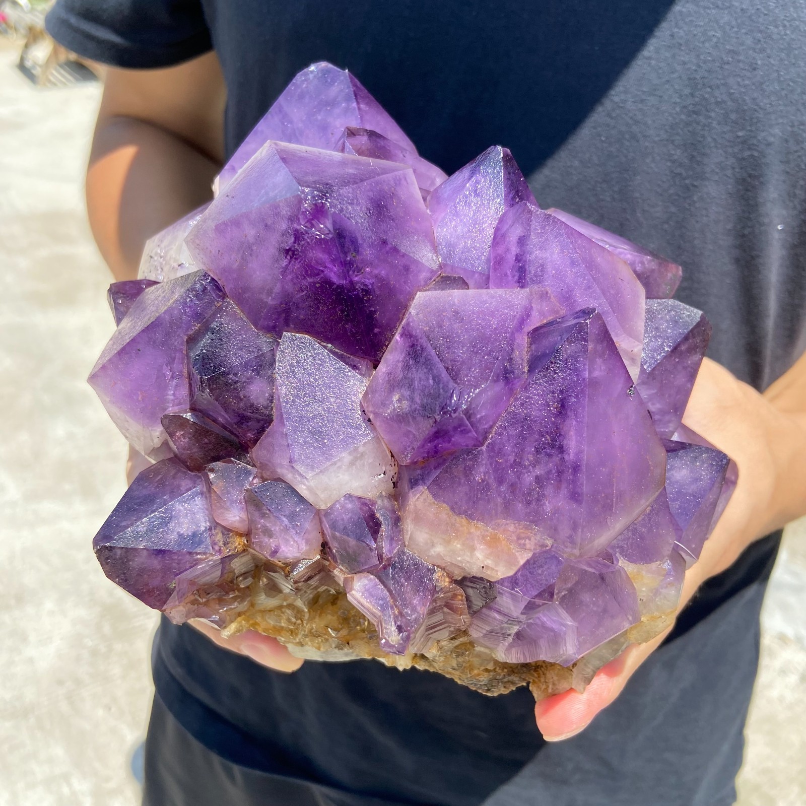 9.1lb Natural amethyst crystal cluster rough mineral specimen from Congo