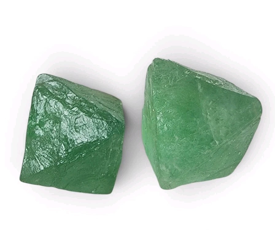 Fluorite Octahedron Crystals 33.2 grams 2 piece lot