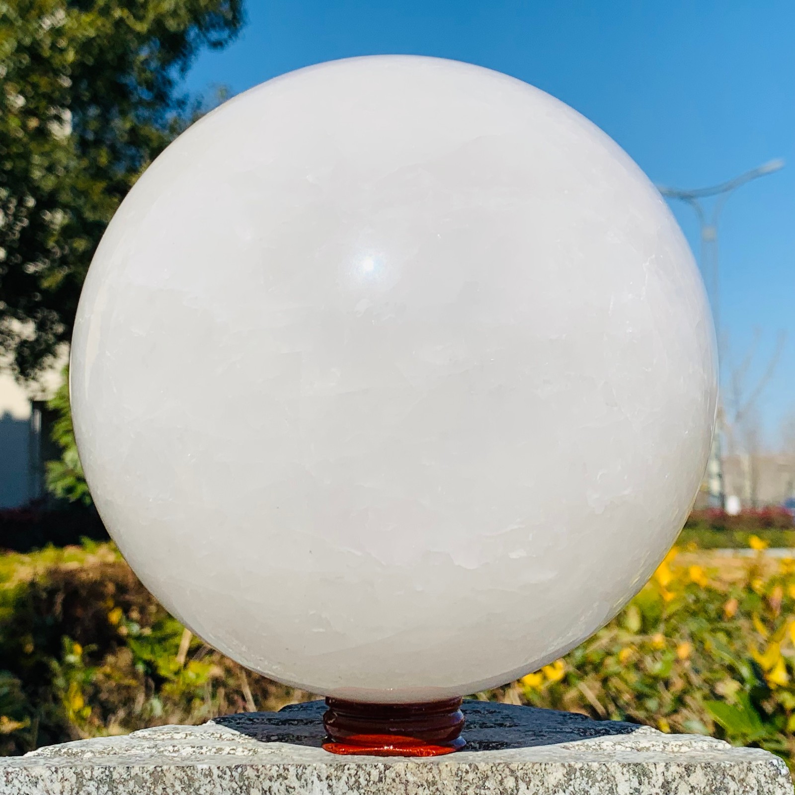 11.42LB Natural White Crystal Ball Quartz Crystal Sphere Healing