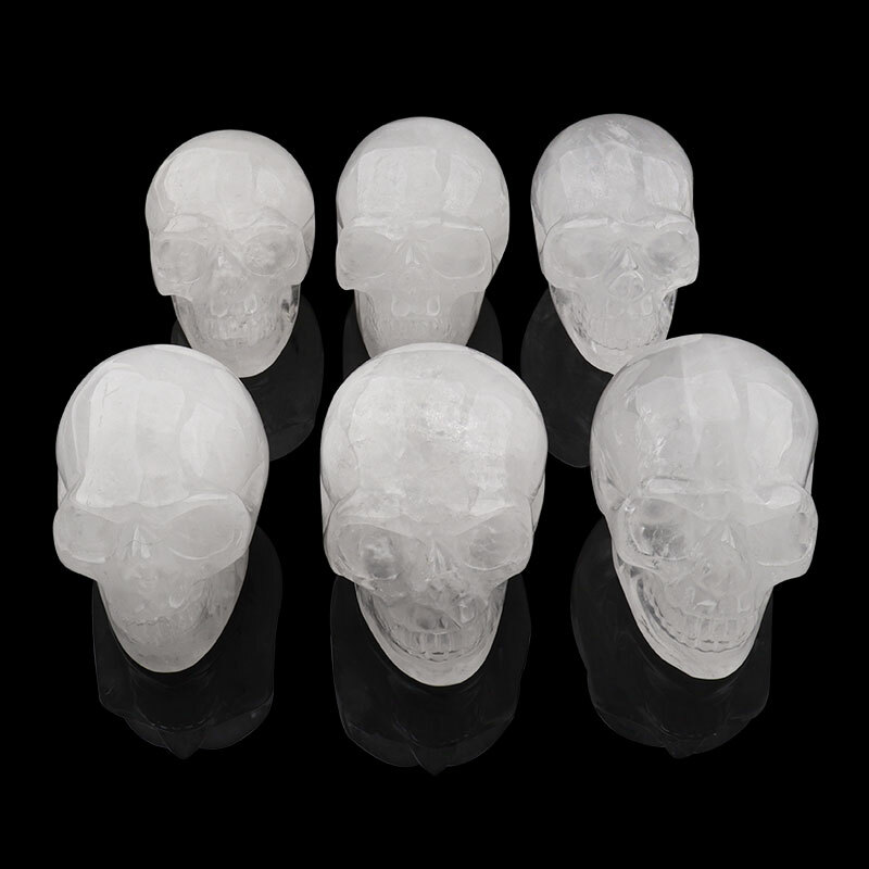 1pc 2” Natura Crystal Carved Crystal Skull,Realistic – Skull Gemstone & Crystal