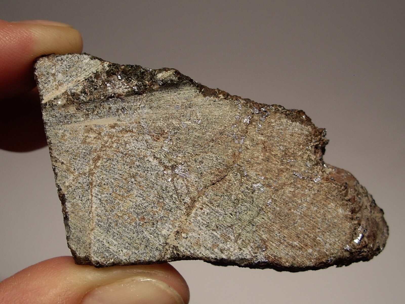 Shiny Molybdenite Sprinkles on Unknown Host Rock 79.5g