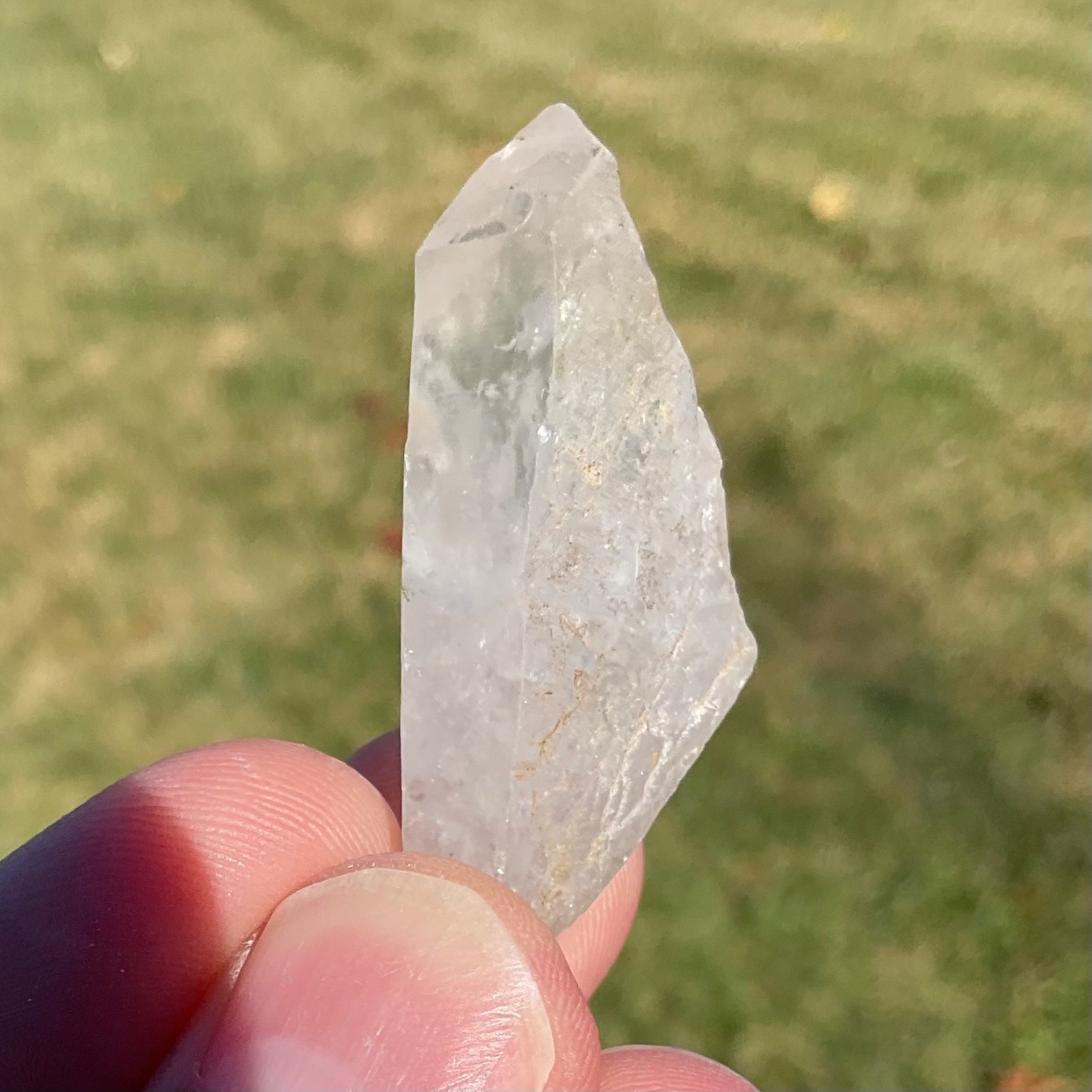Etched Quartz Crystal Phantom Specimen 16g Natural Lightning Strike Look