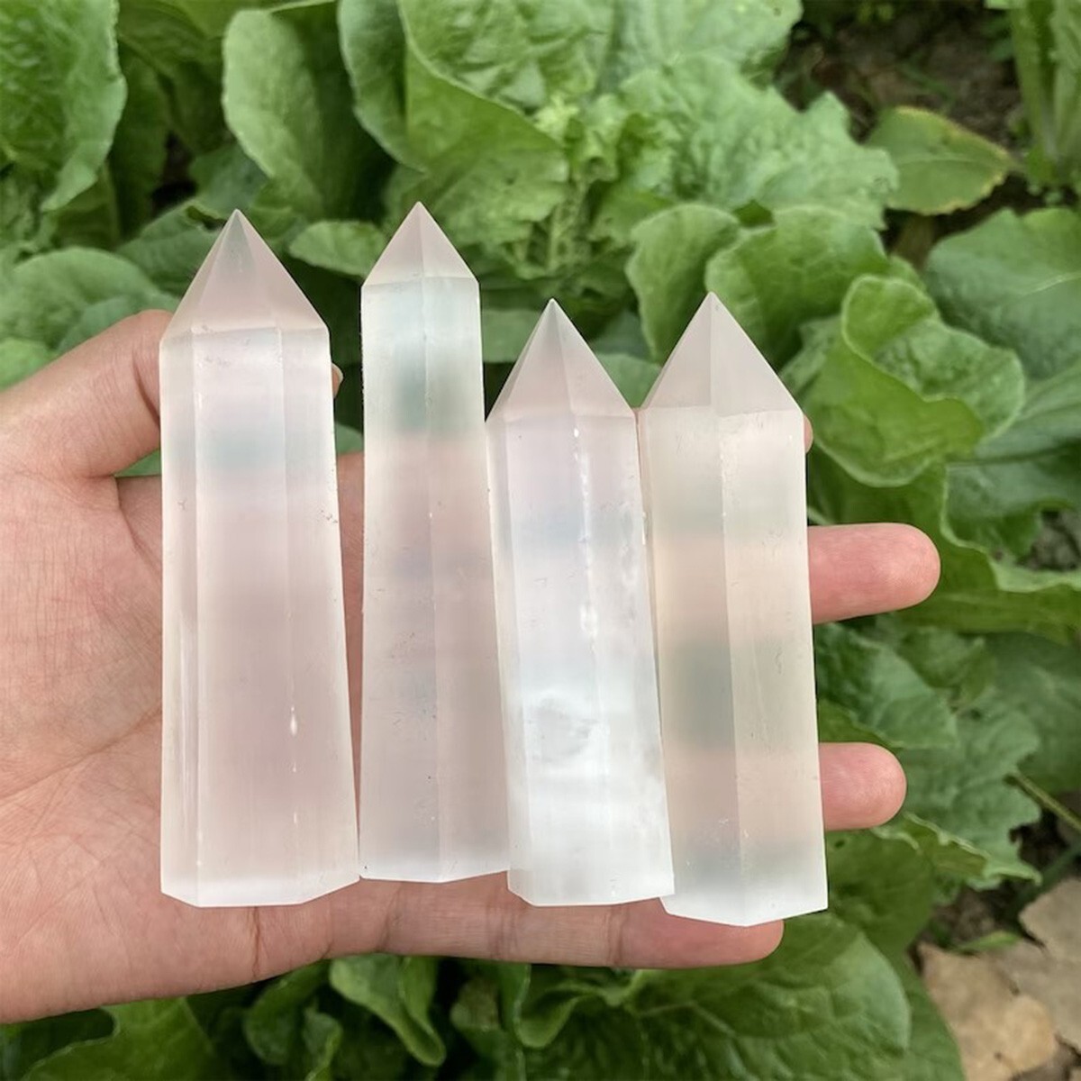 3.15″-3.54″ Natural Selenite Crystal Tower – Healing Crystal Obelisk