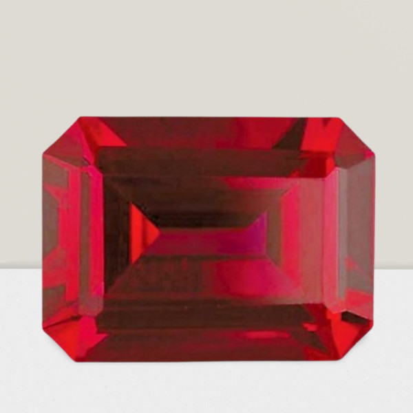 Ruby Octagon Cut Gemstone 2 Cts – 10×8 mm VVS Loose Gem