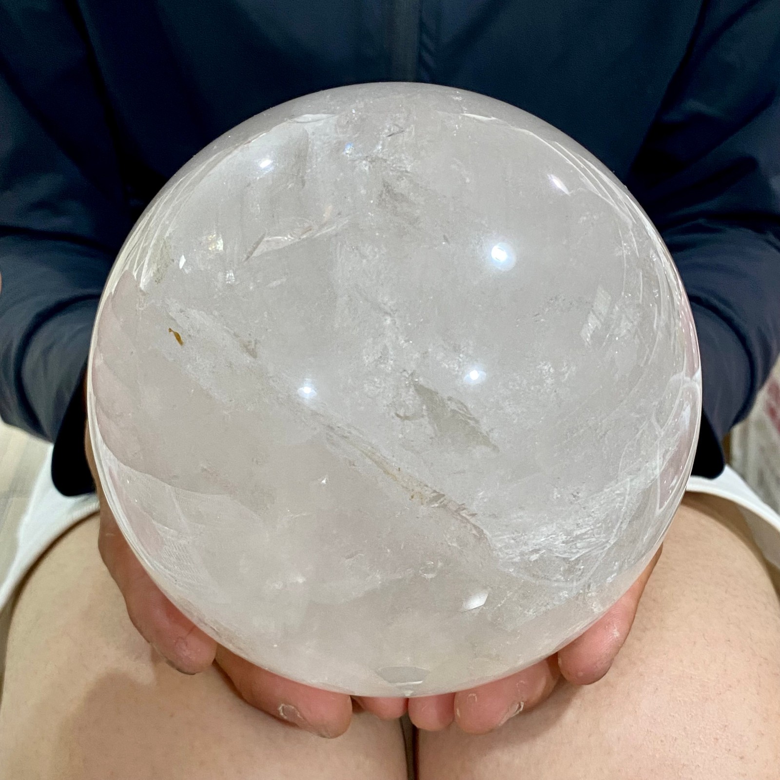 7.47LB Natural clear quartz sphere quartz crystal ball reiki Energy healing