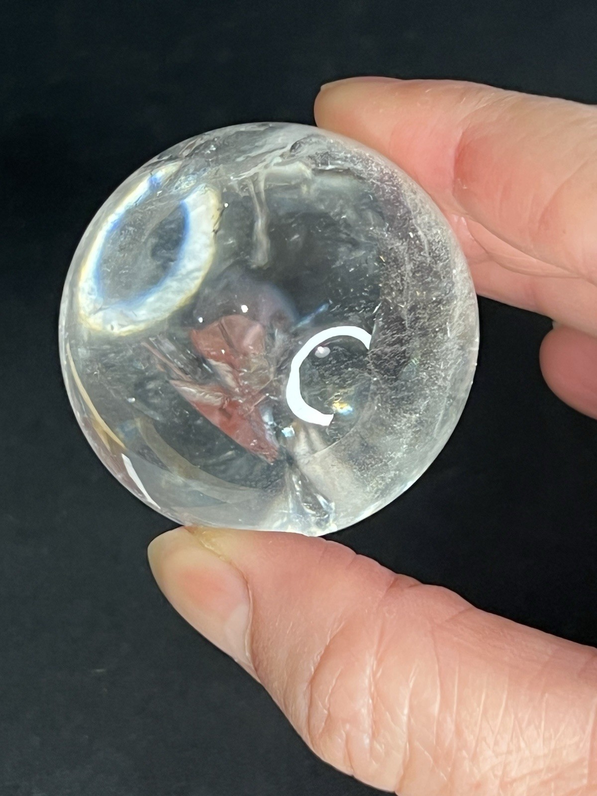 Brazilian Super Clear Quartz Crystal Ball With Rainbows 🌈 AAA+ 41mm 12
