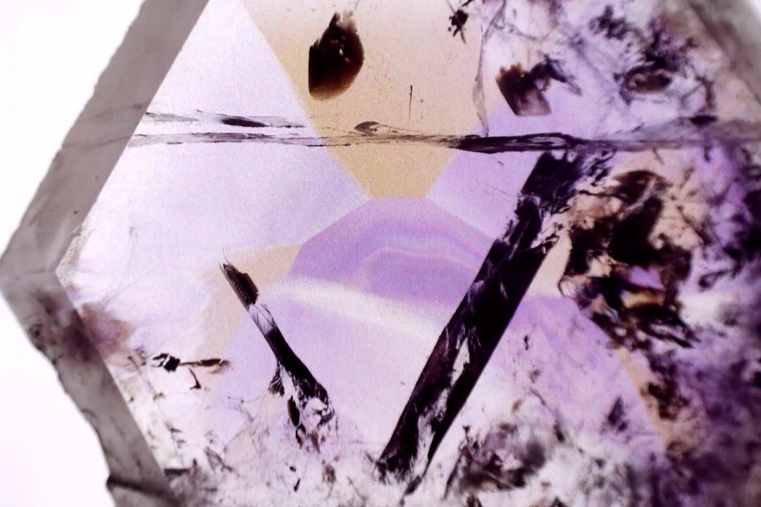 Excellent Polished Ametrine Slice from the Anay Mine Santa Cruz Bolivia 147g