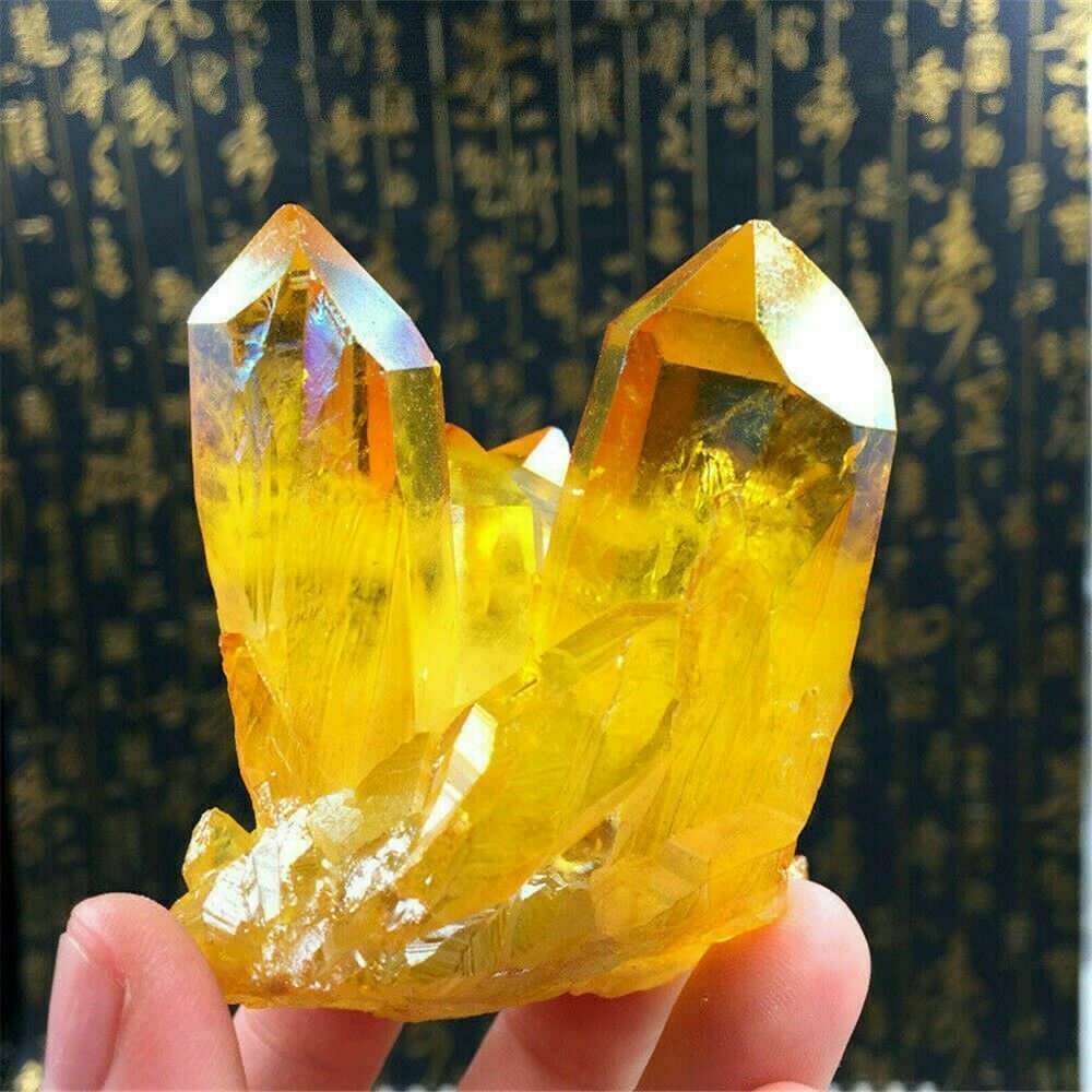 Natural Colorful Quartz Cluster Crystal Gem Stone Healing Mineral Specimen Reiki