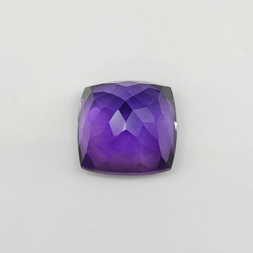 Natural Certified 9.55 Ct+ Amethyst Cushion Shape Amazing look Loose Gemstone