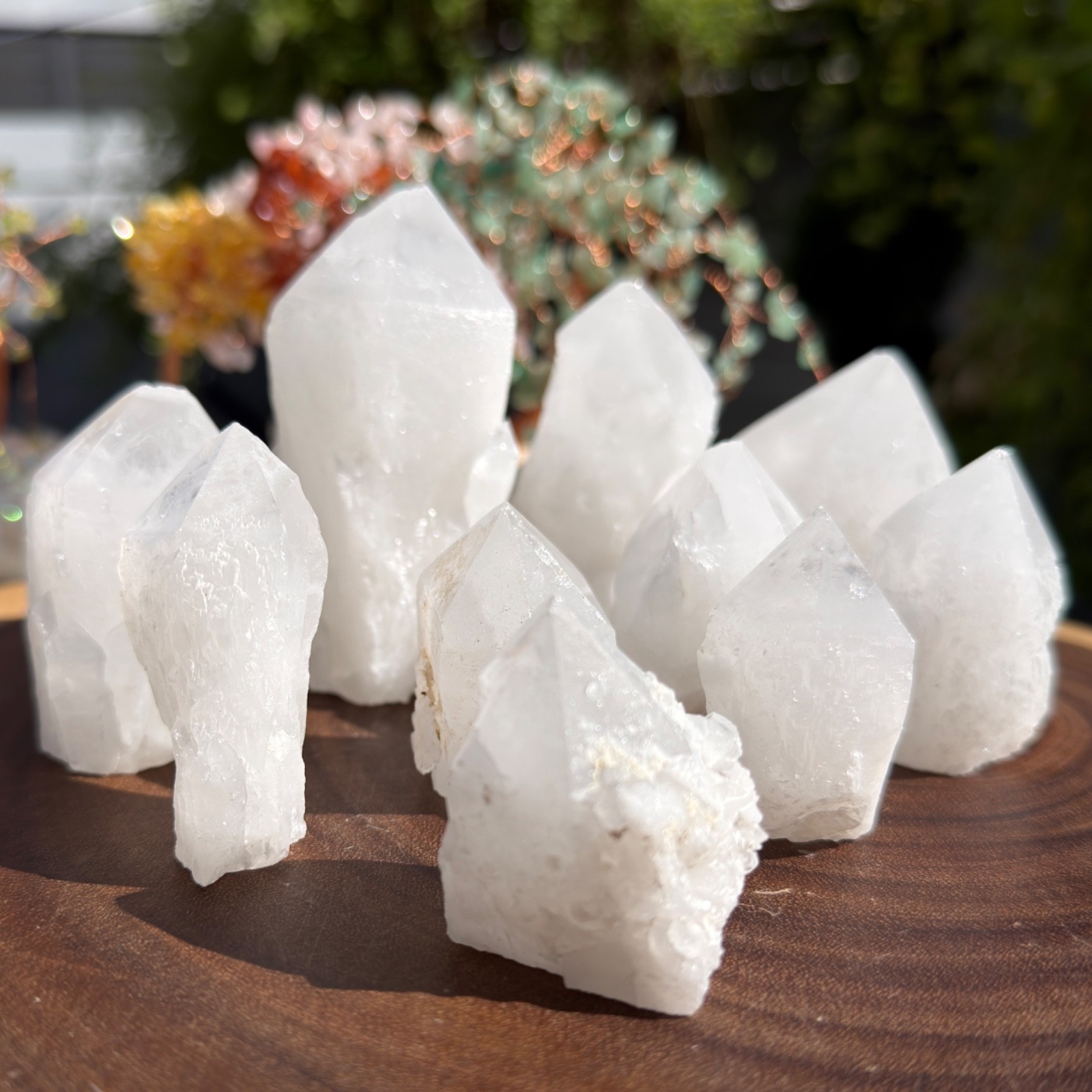 Wholesale Lot 2 lbs Natural Rough Candle Quartz Crystal Healing Energy 8-14 Pcs