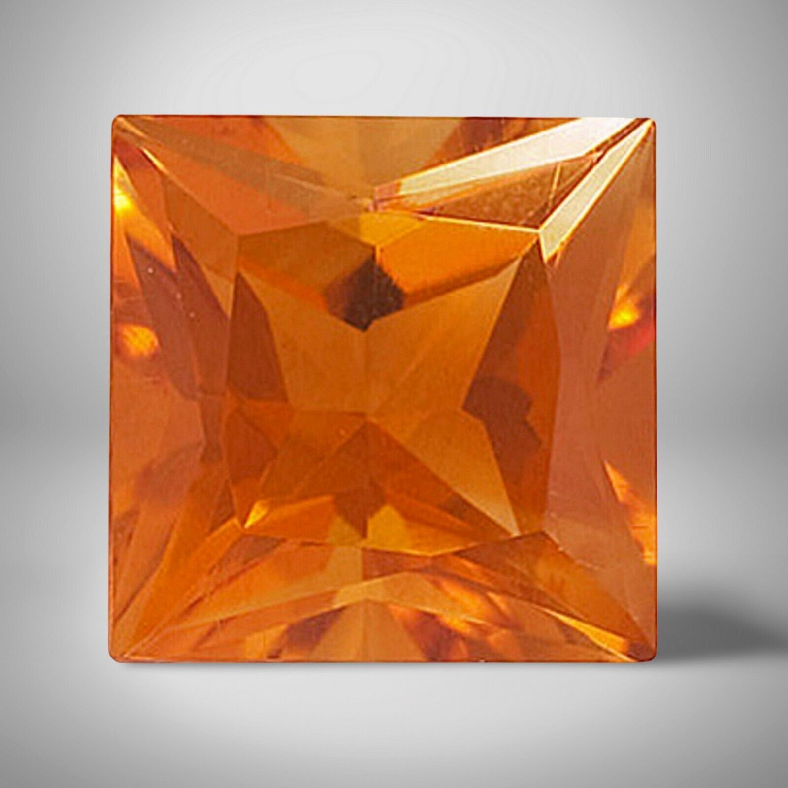 Citrine Square Cut Gemstone 0.60 Cts – 5 mm AAA+ Precious Jewelry Gem