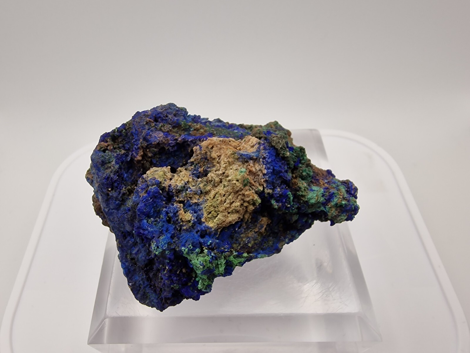 Azurite and Malachite From Lavrion , Greece