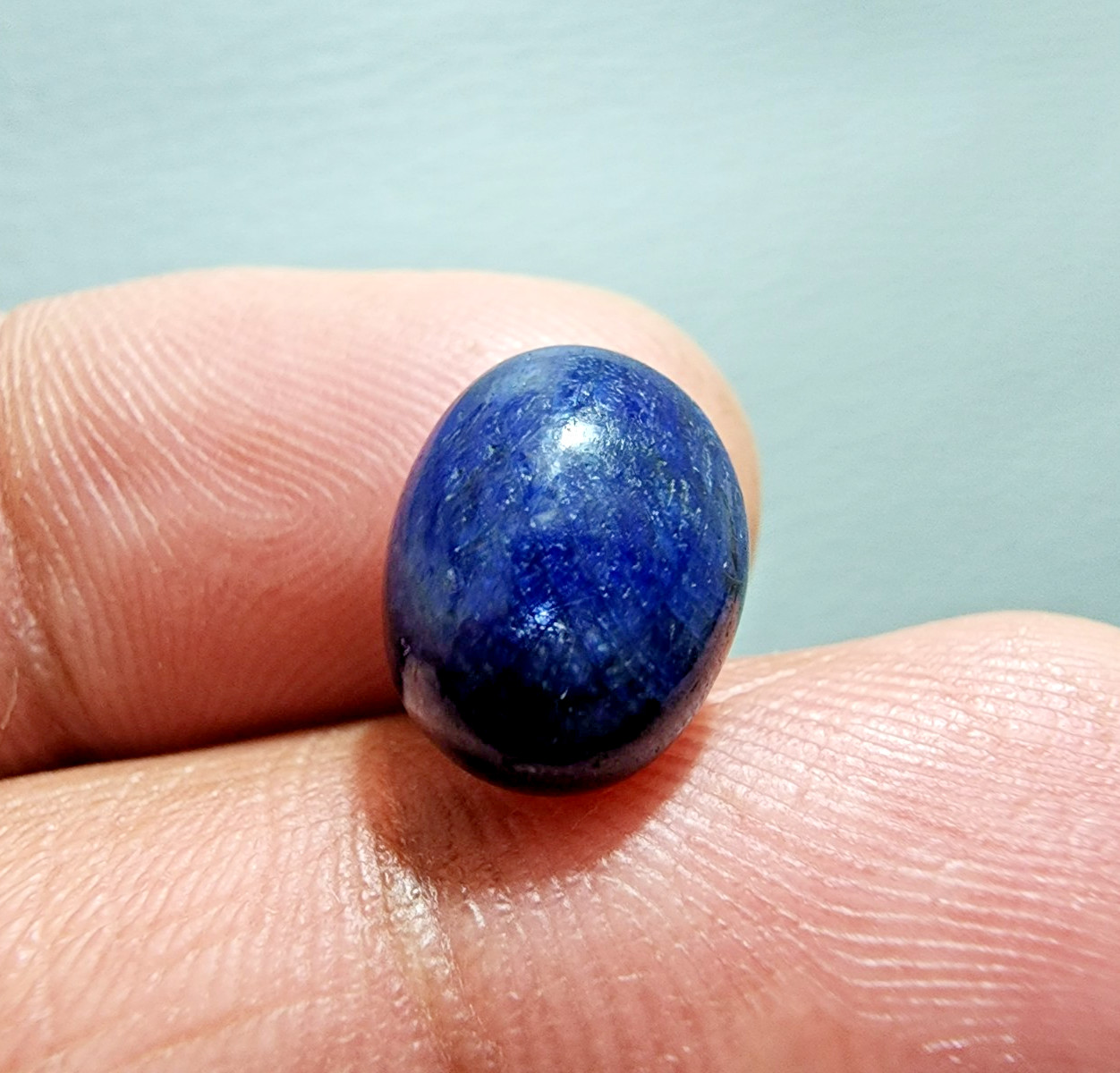 9.78ct AAA+ Madagascar Blue Sapphire Oval Cabochon Loose Gemstone Jewelry Ring