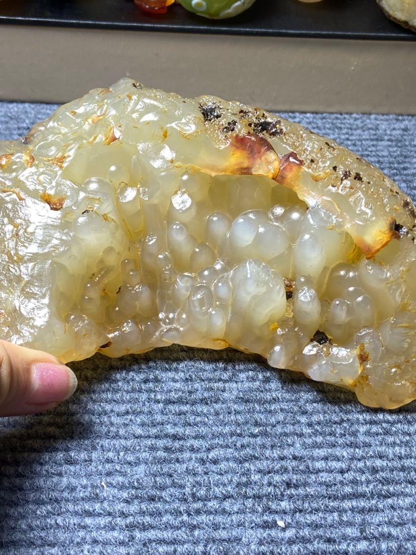 Rare China Inner Mongolia Gobi Eye Agate Stone Specimen 100% Natural Designer