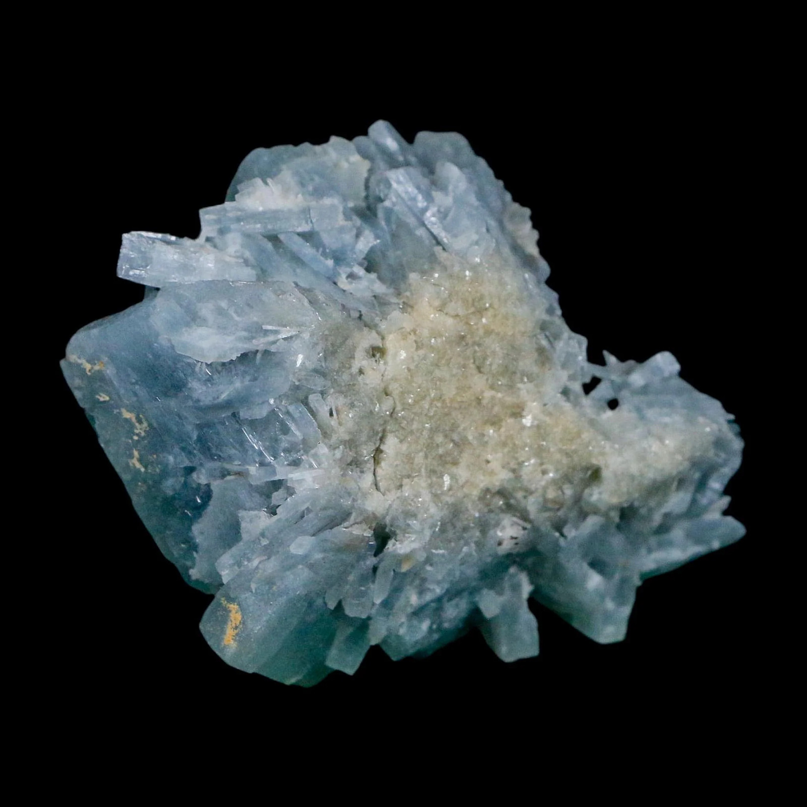 2.4″ Ice Blue Tabular Barite Blades Crystal Mineral Meknes-Tafilalet Morocco