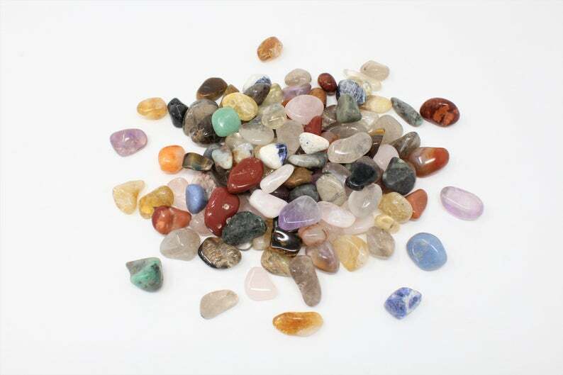 Natural Tumbled Stones Mix- Healing Crystals – Bulk Crystals for Jewelry