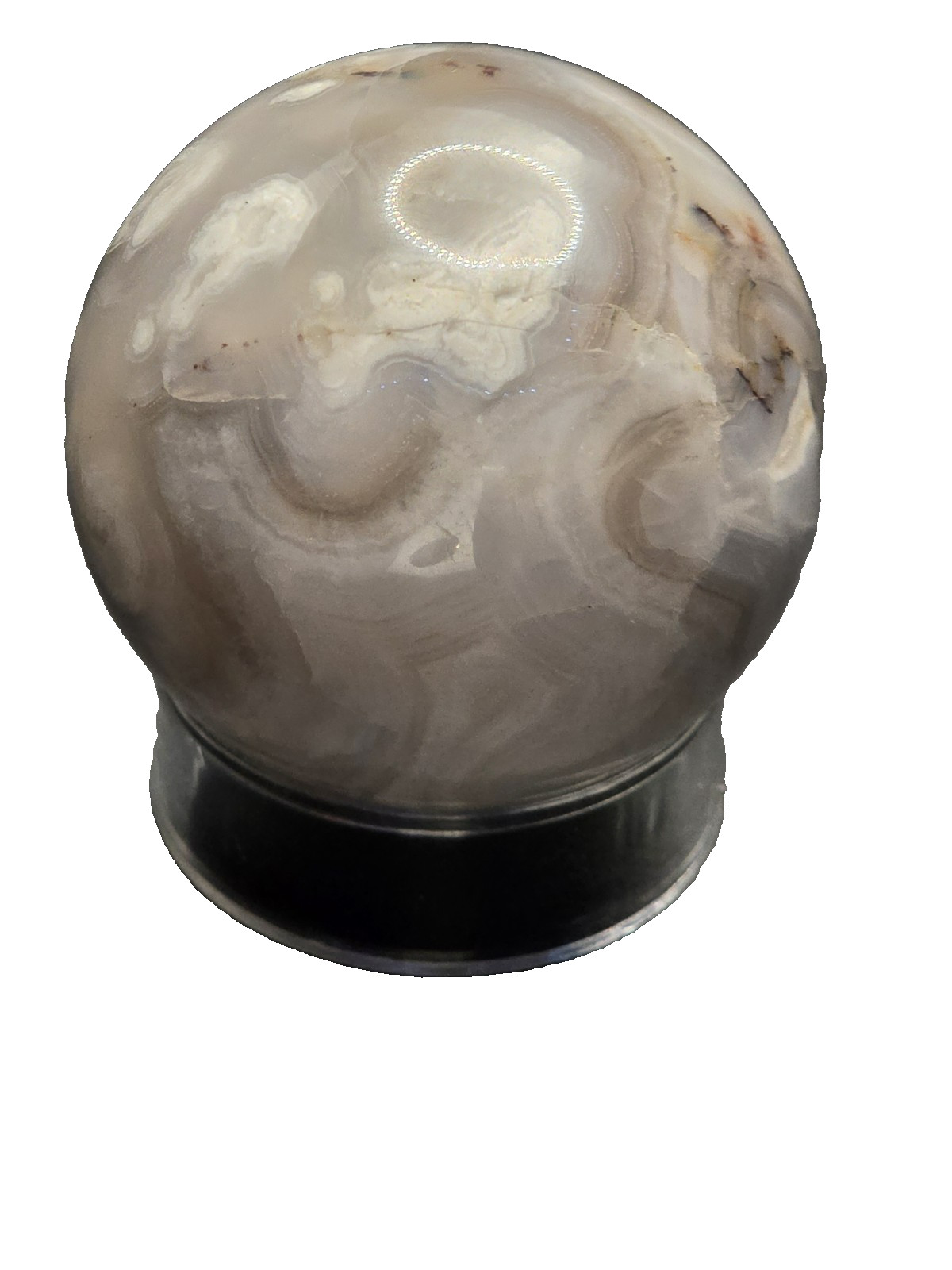 2 Crazy Lace Agate Spheres W/ Druzy 41mm & 40mm