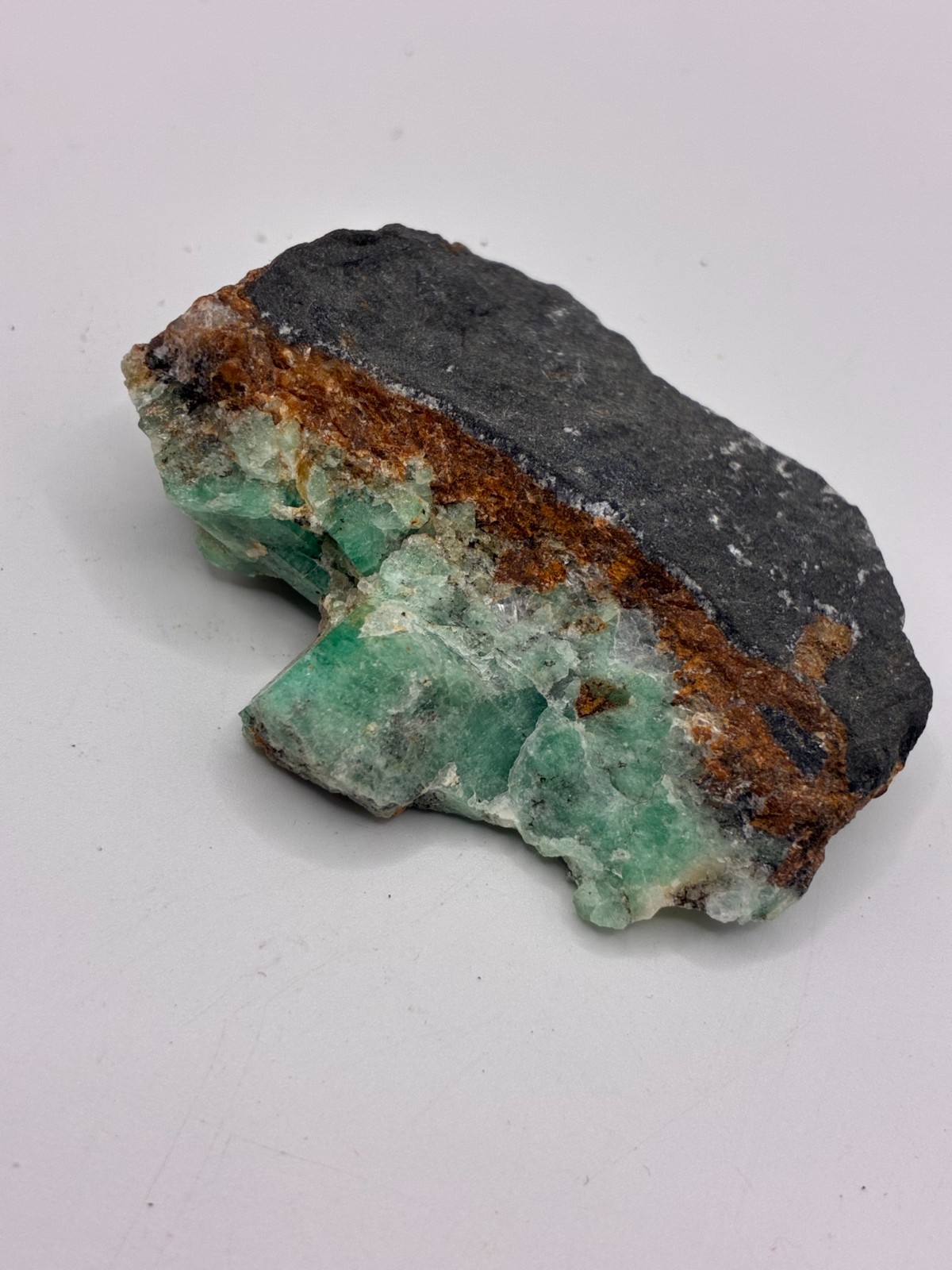 Rough Crystal Colombian Emerald Raw Matrix Collector Piece, Natural Not treament