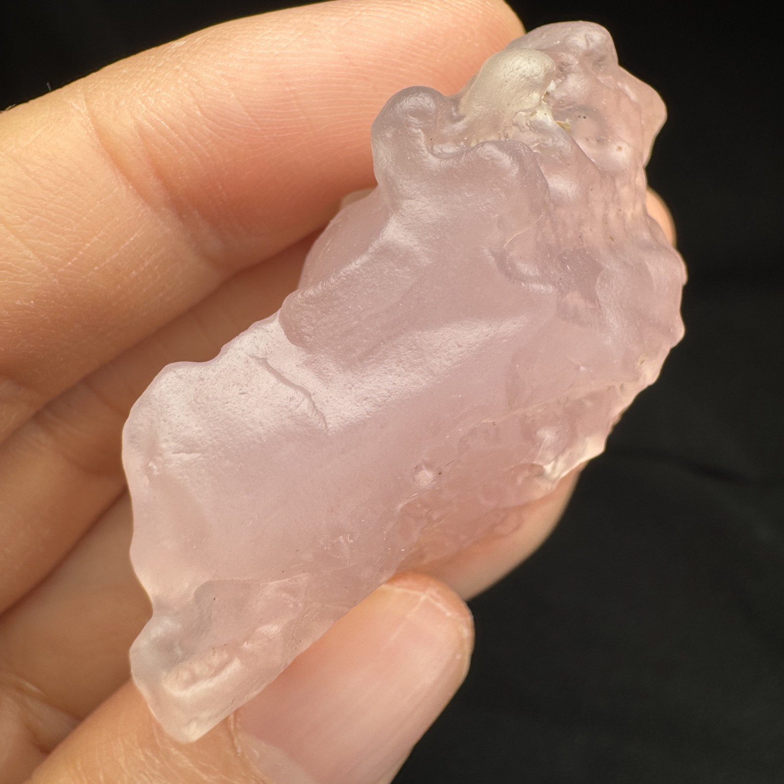 4.4cm/32g Raw & Natural Alxa Gobi Icy-Pink Agate, Inner Mongolia-5920