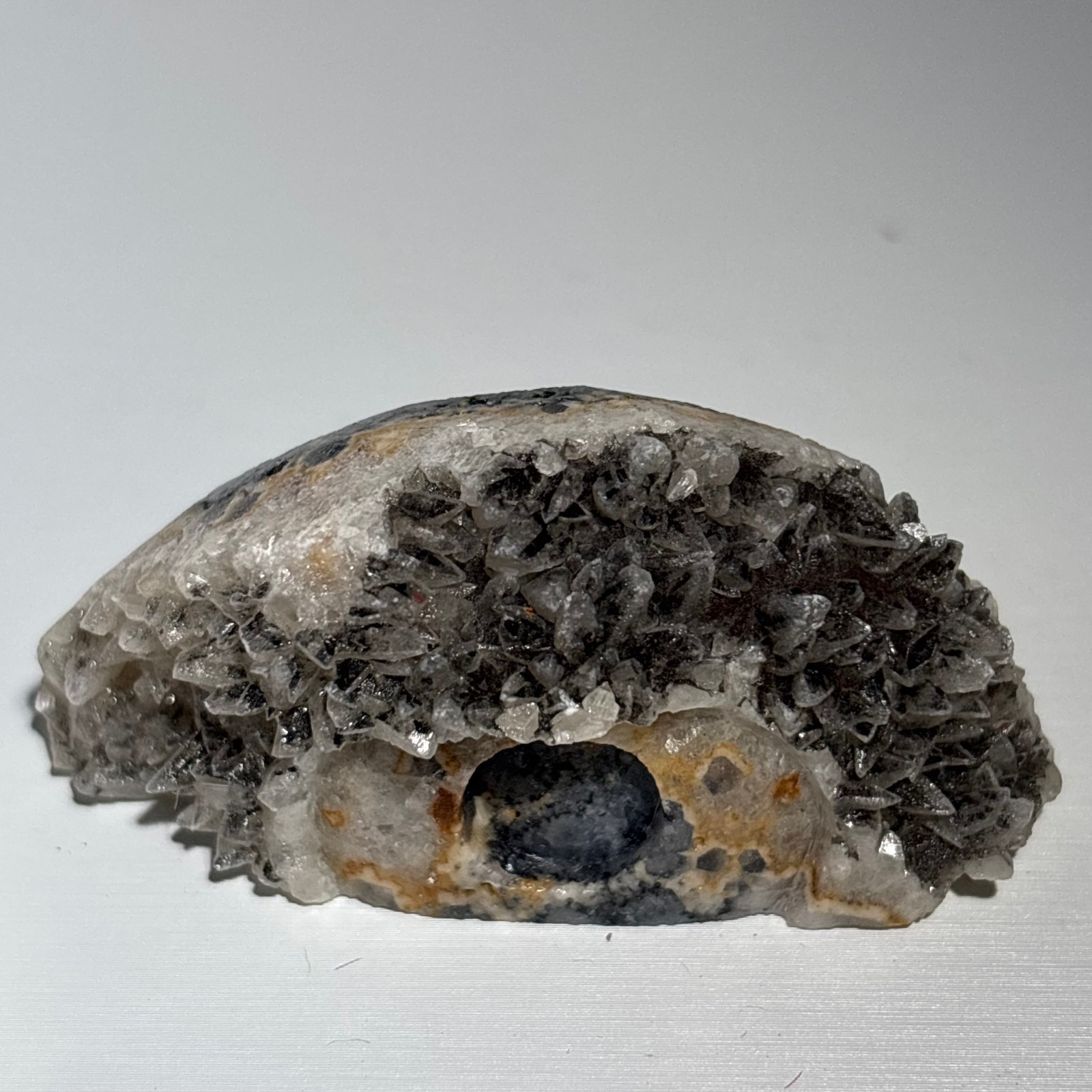 40g Natural white crystal cluster carving of God’s Eye-AS2