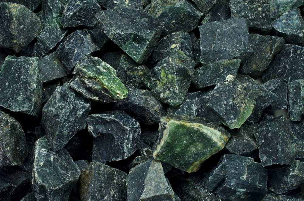 3 lbs Green Serpentine Rough Stones – Natural Crystal Mineral Rock Tumbling