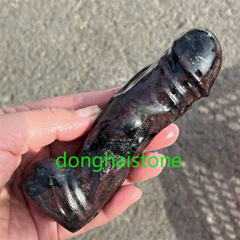 4.7″ Natural Garnet Male Penis skull quartz crystal skull Figurines Healing 1PC