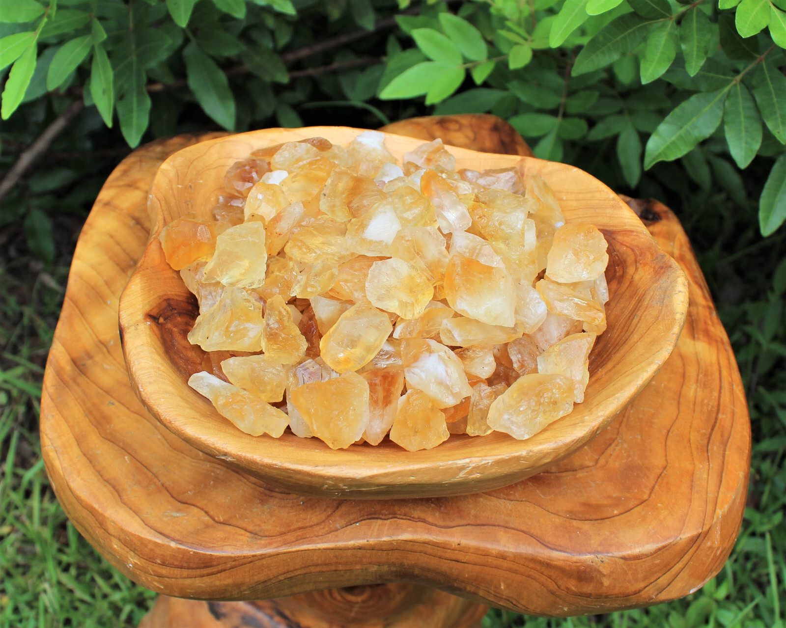 Rough Citrine CHIPS, Loose 1 lb Bulk Lot (16 oz Raw Crystal Chips) Crafting