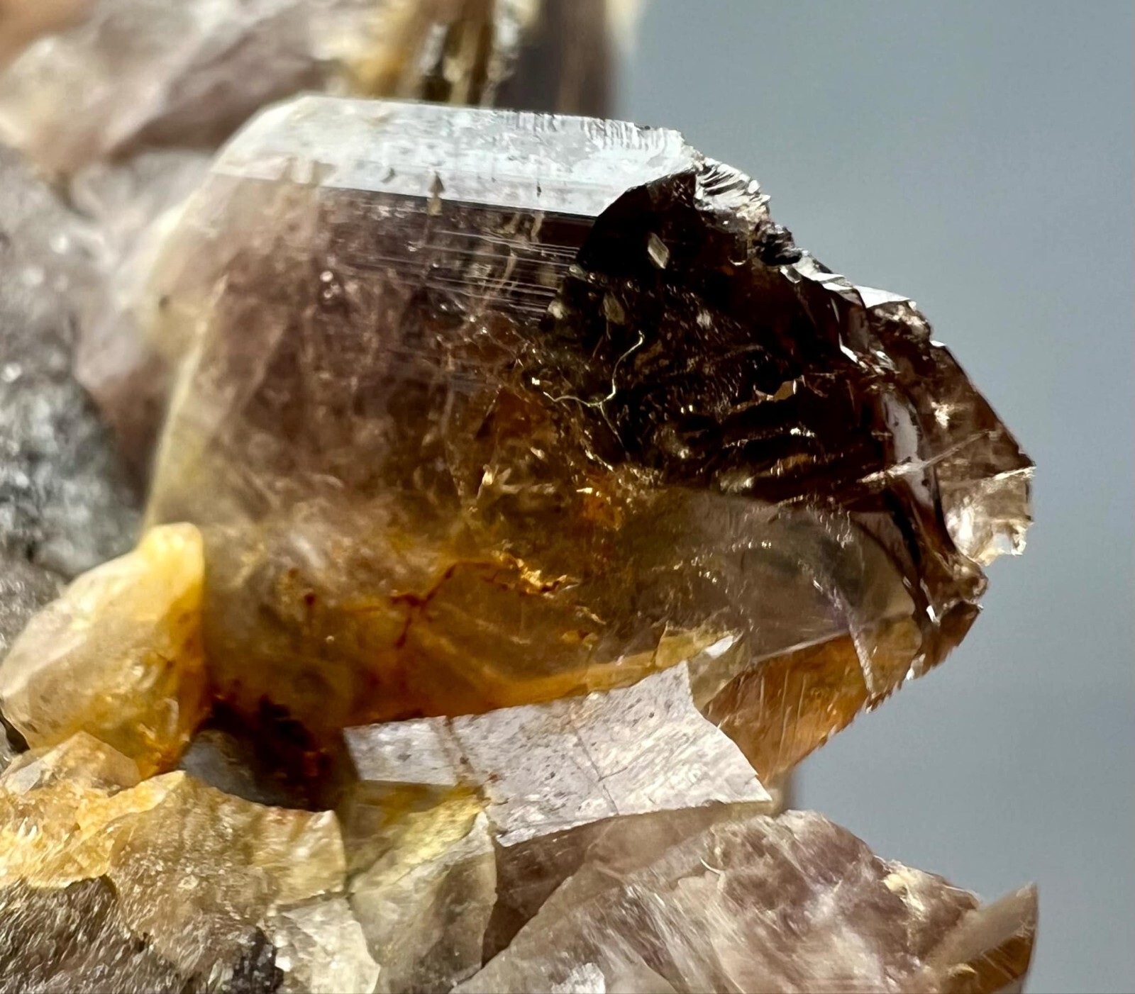 220 Gram Very Beautiful Axzinite Crystals On Matrix From Balochistan @PAK