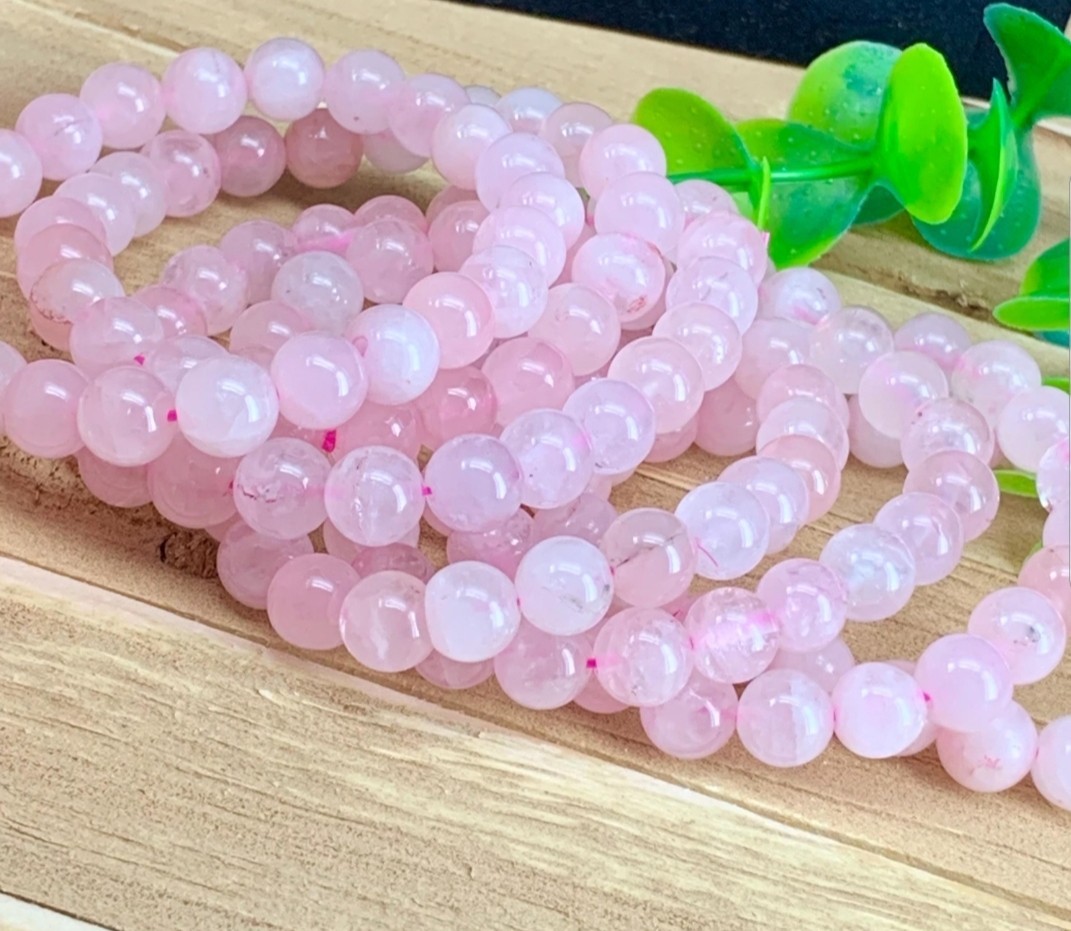 Rouse Quartz Bracelets Healing Crystal Natural Stone A+++