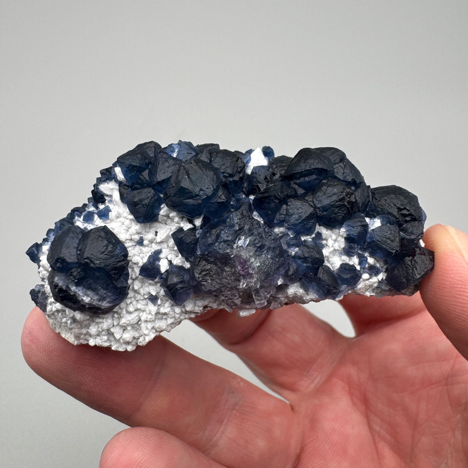 Blueberry Fluorite & Quartz from Inner Mongolia, China – Fine Mineral Specimen